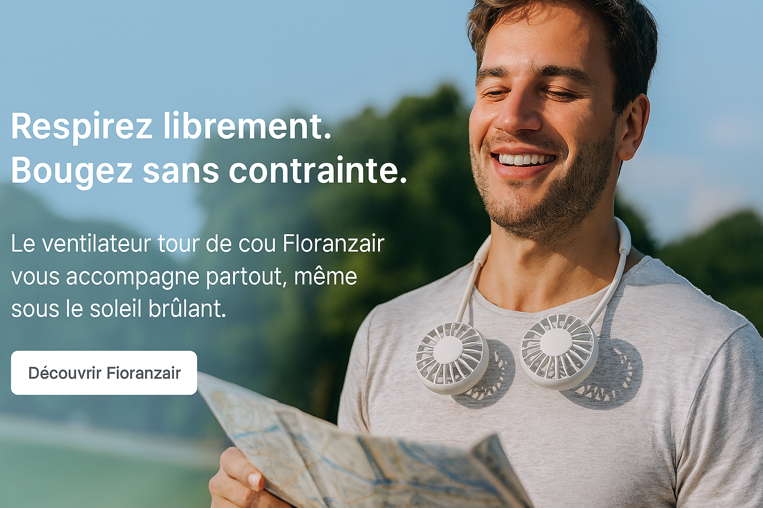 VENTILATEUR DE COU PORTABLE RECHARGEABLE