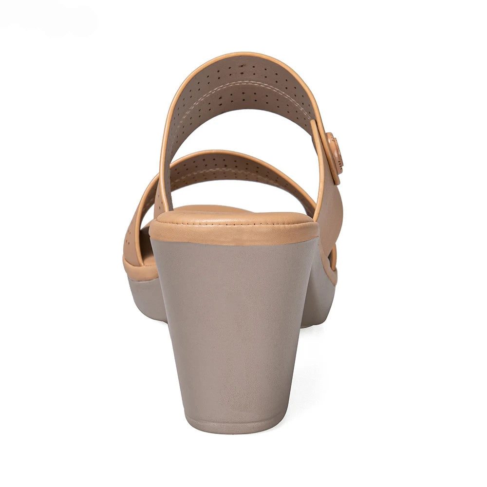 OEM Customized 2021 New Thick Heel High Heel Women Shoes Fashion Plus Size Ladies slippers Women Sandals