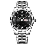 BINBOND 2521 B2521 Men Women Couple Wristwatch Stainless Steel Luminous Quartz Watch for Reloj Montres Homme Relogio Masculino