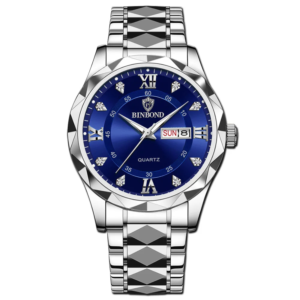 BINBONG B2521 2521 Luxury Quartz Watch Women Stainless  Waterproof Ladies Fashion Dress Wristwatch for Girlfriend Lovers Gift