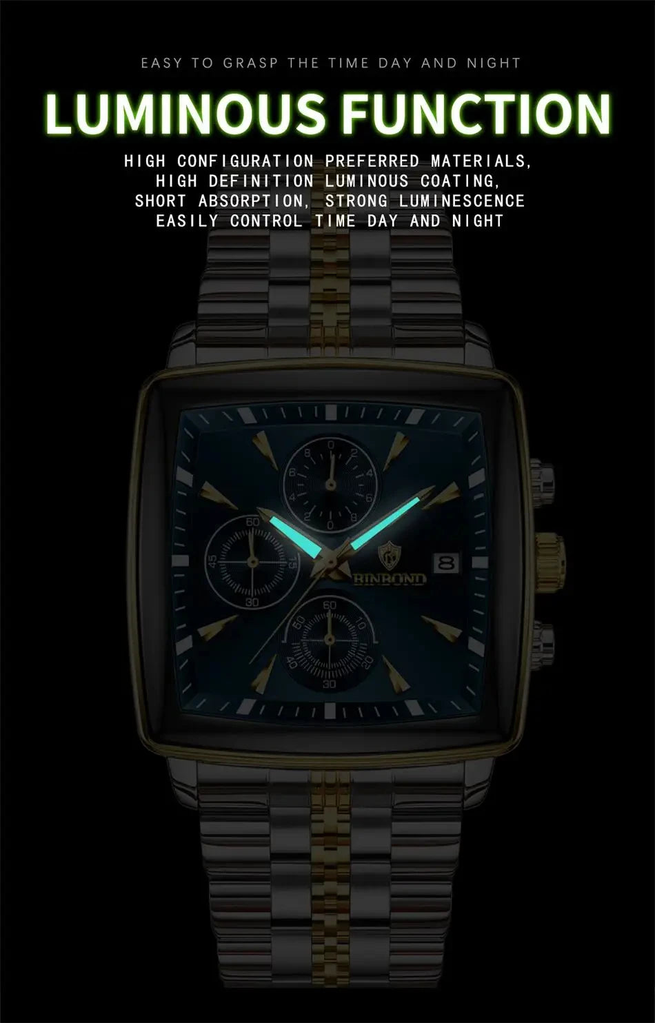 POEDAGAR Watch New Luxury Men's Quartz Watches 866 Man Wristwatch Chronograph Date Display Stainless Steel Waterproof Luminous