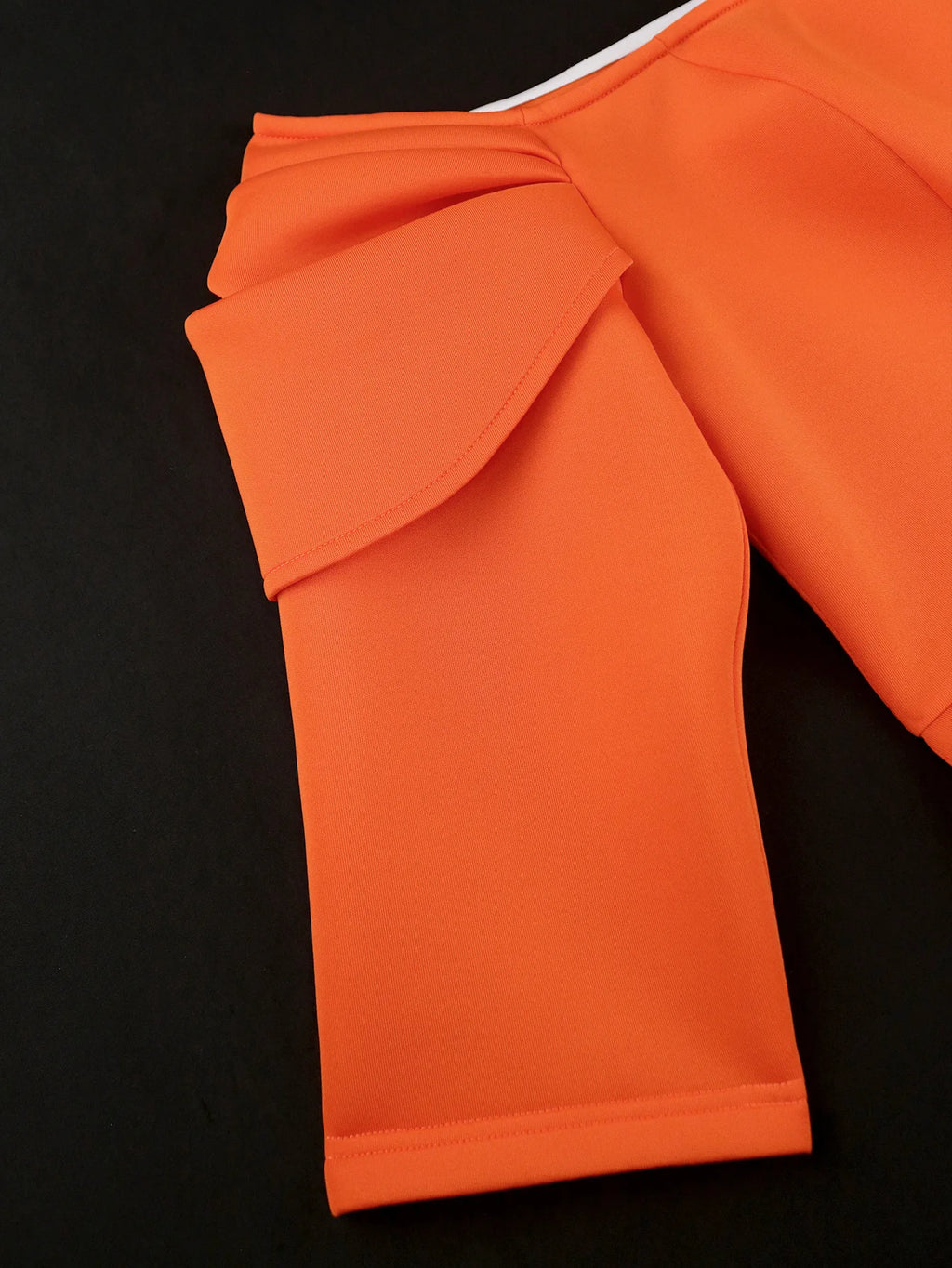 2024 Solid Colour Flower Petal Sleeve Pleated Pencil Package Hip Temperament Through Le Casual Natural Woven Plus Size Dress