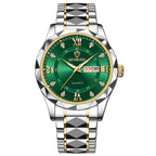 BINBOND 2521 B2521 Men Women Couple Wristwatch Stainless Steel Luminous Quartz Watch for Reloj Montres Homme Relogio Masculino