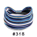 Boho Headbands for Women Knotted Wide Headwrap Turban Yoga Workout Head Bands Stretch Hiarbands Cotton Bandana Hair Accessories