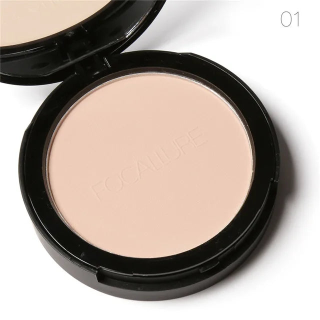 Focallure Mineral Face Pressed Powder 3 Colors Waterproof Natural Concealer Contouring Makeup Face Powder Oil Control