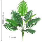 53-123cm  Artificial Palm Tree Tropical Fake Plant Green Plastic Palm Leaf Branches Suitable for Home Garden Decoration
