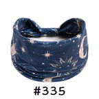 Boho Headbands for Women Knotted Wide Headwrap Turban Yoga Workout Head Bands Stretch Hiarbands Cotton Bandana Hair Accessories