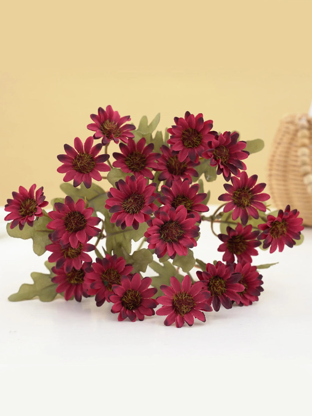 21 Heads Artificialflower Autumn Silk Daisy Bouquet Decor Vase Home Wedding Decor Household Products Holiday Party DIY gift box