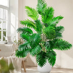 53-123cm  Artificial Palm Tree Tropical Fake Plant Green Plastic Palm Leaf Branches Suitable for Home Garden Decoration