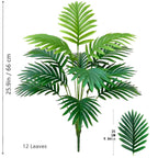 53-123cm  Artificial Palm Tree Tropical Fake Plant Green Plastic Palm Leaf Branches Suitable for Home Garden Decoration