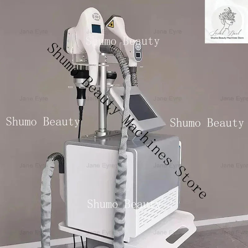 Mini Multifunction Cryolipolysis Cavitation RF Vacuum Roller Slimming Massager Body Shaping Machine for Home Use