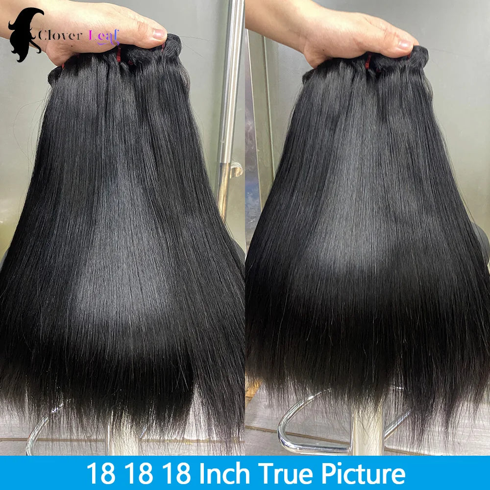 15A Double Drawn Human Hair Bundles Vietnamese Raw Hair Bundles 100% Human Hair Straight Bundles Unprocessed Hair Extensions