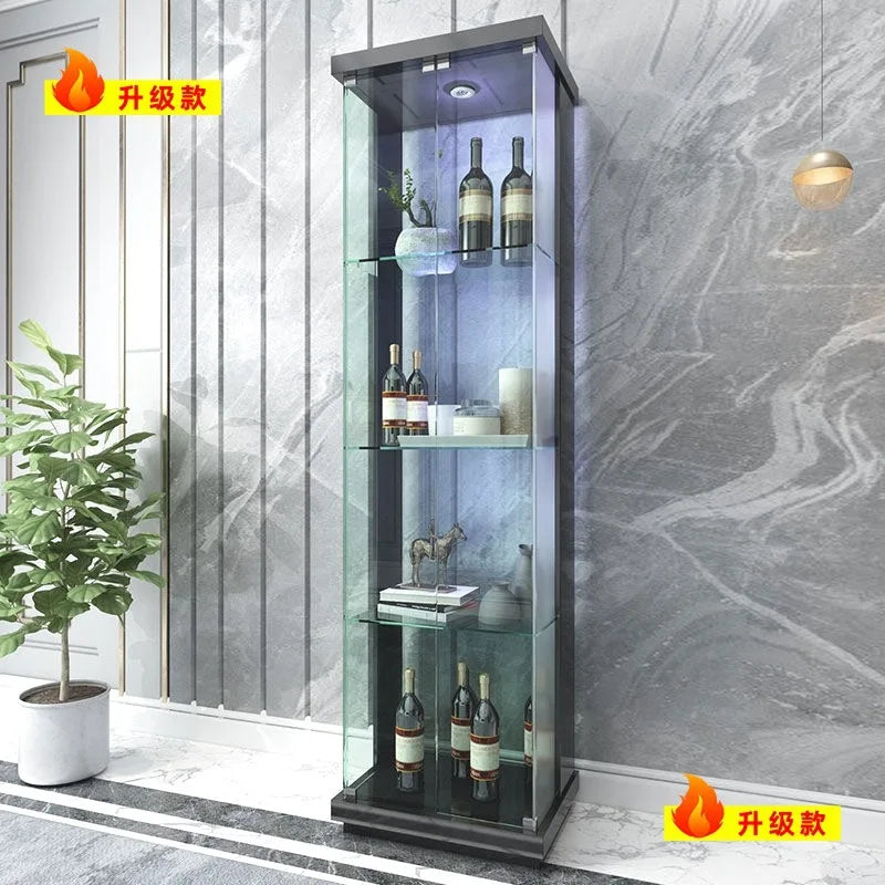 Customized. Y Ying 3 2025 New Wine Cabinet European Style Glass Wine Cabinet Wall Dining Room Sideboard Storage Curio Cabinet Li