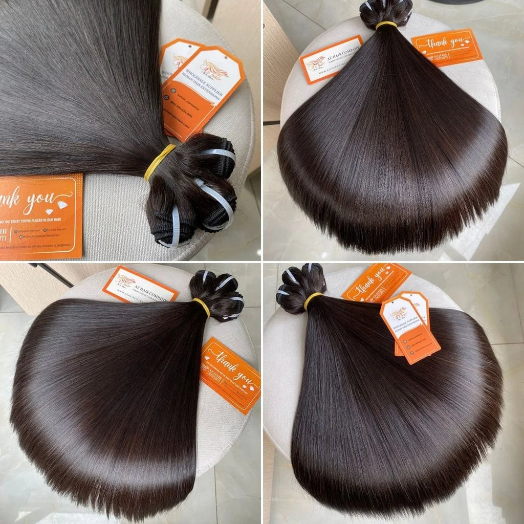 Bundles Vietnamese Human Hair 100% Human Hair Bone Straight Weft Hair Extensions Wholesale Price From Factory