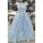 Brides Wedding Dress V-neck Luxury Lace Wedding Gown With Train Classic Ball Gown Plus Size Customized Vestido De Noiva