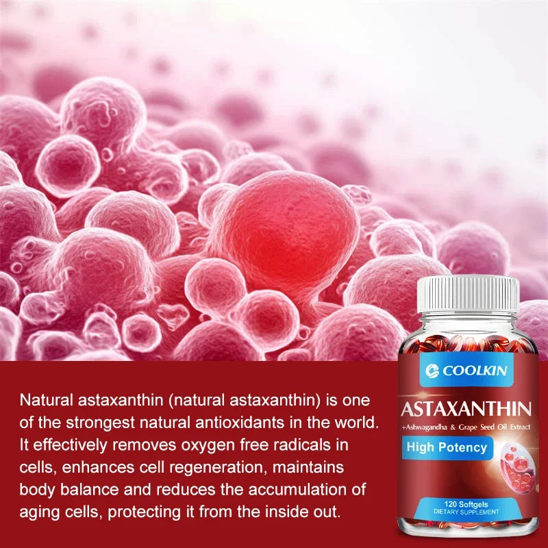 Astaxanthin 24mg - Remium Antioxidant, Natural Support for Post-Exercise Recovery + Joint, Skin, Eye Health - 120 Capsules