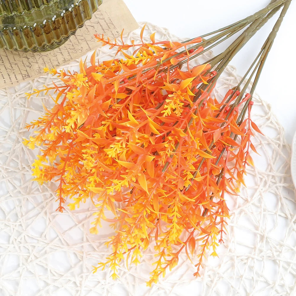 Artificial Flower Plastic Lavender Fake Plant Wedding Home Garden Decoration Bridal Bouquet Photography Props Household Products