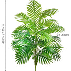53-123cm  Artificial Palm Tree Tropical Fake Plant Green Plastic Palm Leaf Branches Suitable for Home Garden Decoration