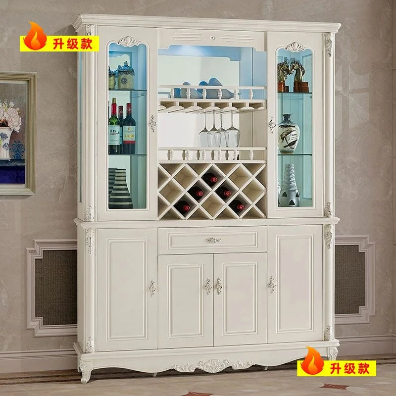 Customized. Y Ying 3 2025 New Wine Cabinet European Style Glass Wine Cabinet Wall Dining Room Sideboard Storage Curio Cabinet Li