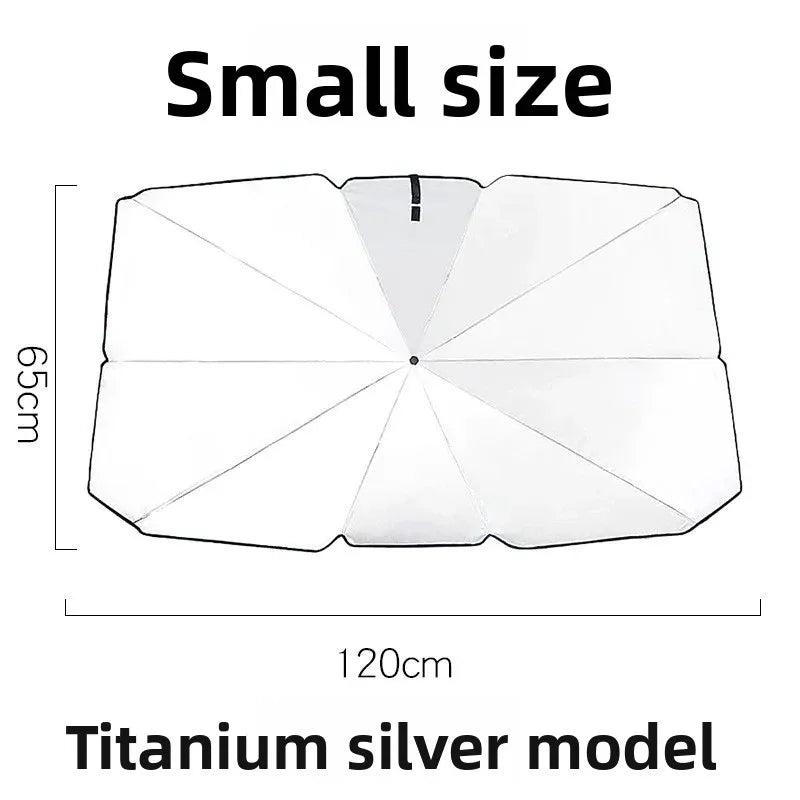 Car Sunshade Umbrella Windshield Folding Front Parasol Umbrella Type Sun Shade for Car Window Summer Sun Protection Accessories