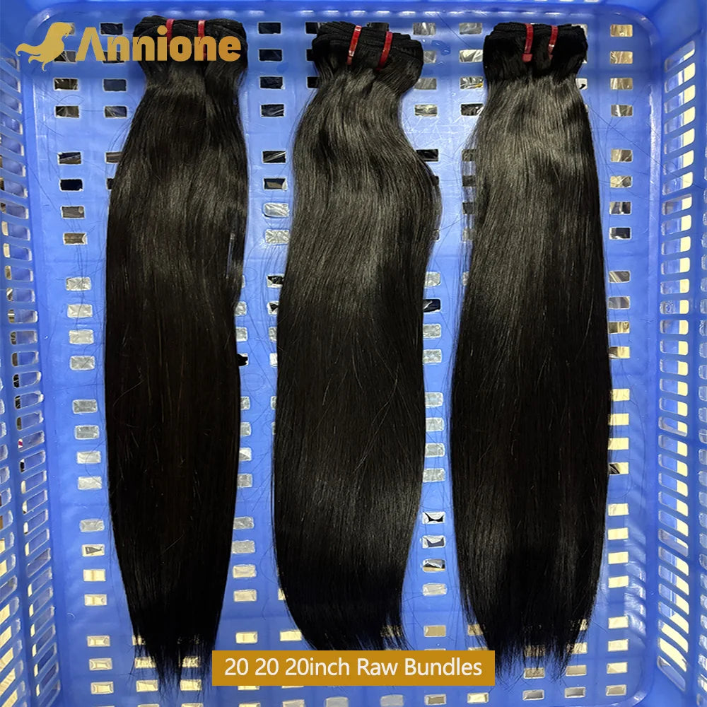 15A Raw Hair Bundles Double Drawn Vietnamese 22Inch Straight Bundles 100% Human Hair Bundles Unprocessed Virgin Hair Extensions