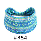 Boho Headbands for Women Knotted Wide Headwrap Turban Yoga Workout Head Bands Stretch Hiarbands Cotton Bandana Hair Accessories