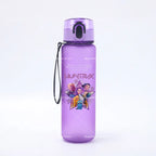 650ML KPop Demon Hunters Water Cup Trend Simple Frosted Sports Water Cup Boys Girl Portable Drop-proof Outdoor Fitness Jug Gift