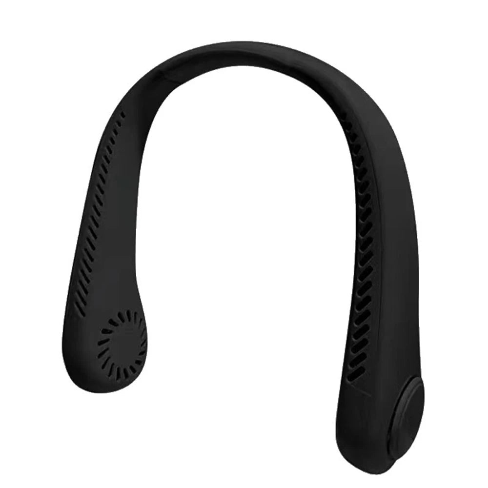 Ventilateur de Cou Mini 1200mAh - Portable Sans Pales Rechargeable 3 Vitesses