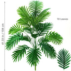 53-123cm  Artificial Palm Tree Tropical Fake Plant Green Plastic Palm Leaf Branches Suitable for Home Garden Decoration