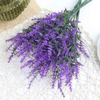 Artificial Flower Plastic Lavender Fake Plant Wedding Home Garden Decoration Bridal Bouquet Photography Props Household Products