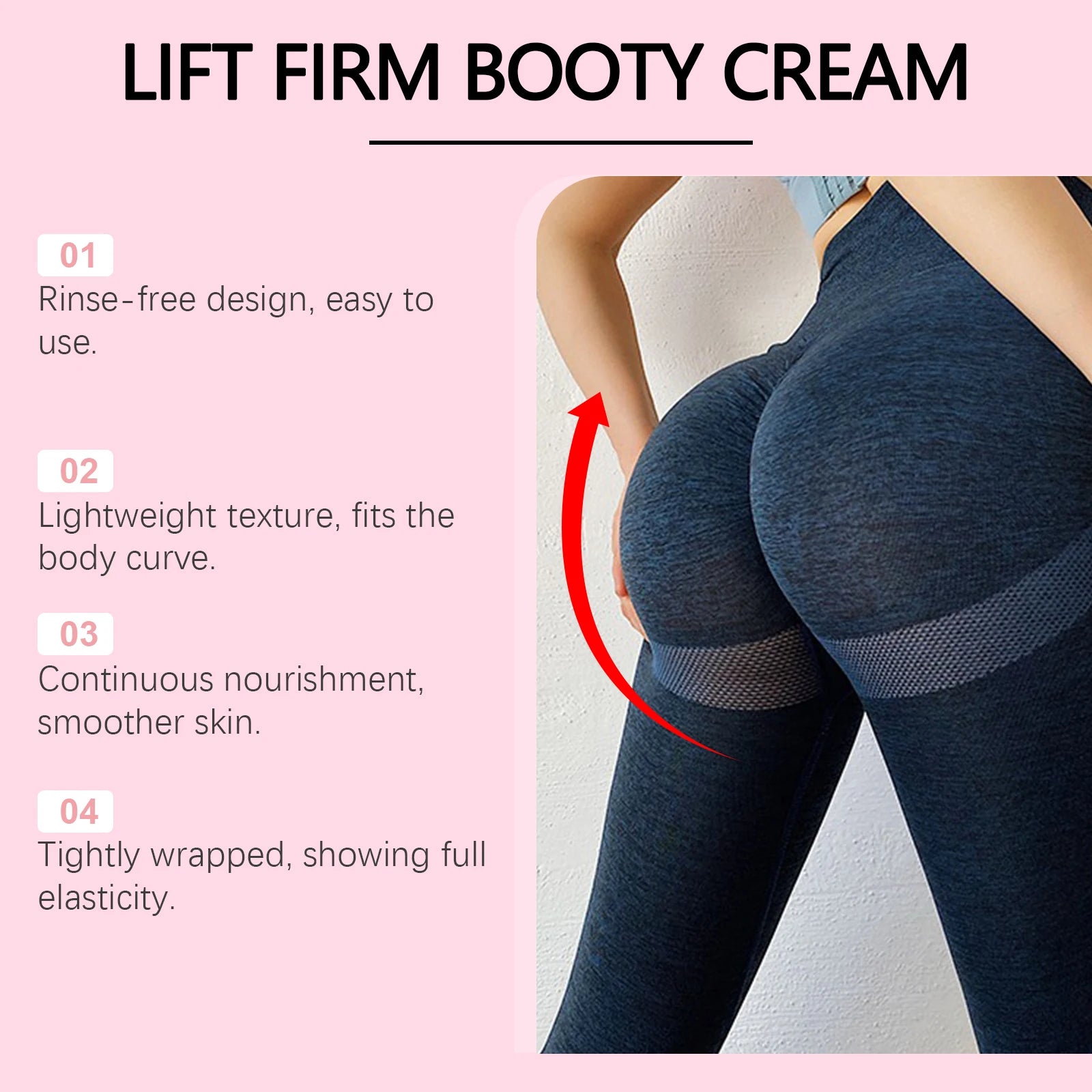 Women Booty Booster Cream Lifting Hydrating Buttocks Care Lifter Body Shaper Firm Hip Lift Up Massage Lotion Tighten Big Ass