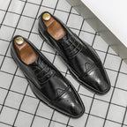 2022 High Quality Handmade Oxford Dress Shoes Men Genuine Cow Leather Suit Shoes Footwear Wedding Formal Italian Shoes Casual
