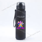 650ml KPop Demon Hunting Series Water Bottle Pop-up Lid Hot Movies Frosted Drink Cup Leak Proof Portable Tour Hiking Sports Gift