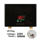 110V/220V Instant Water Heater 3000W/5500W Wall-Mounted Electric Heaters for Bathroom Hot Water Shower and Home Kitchen Heating
