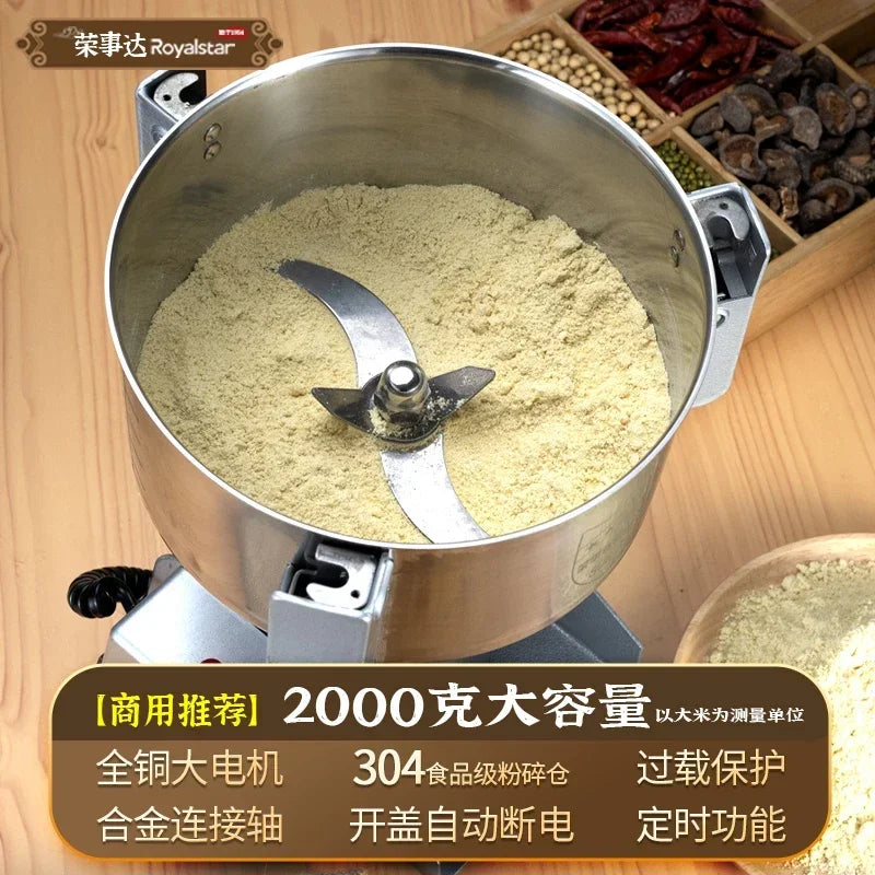 Chinese herbal medicine pulverizer, ultra-fine grinding, household small dry mill, crushing mill, commercial