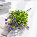 Artificial Plastic Flowers Fake Eucalyptus Plant Wedding bridal bouquet Christmas Decor Vase for Home windowsill bonsai Festival