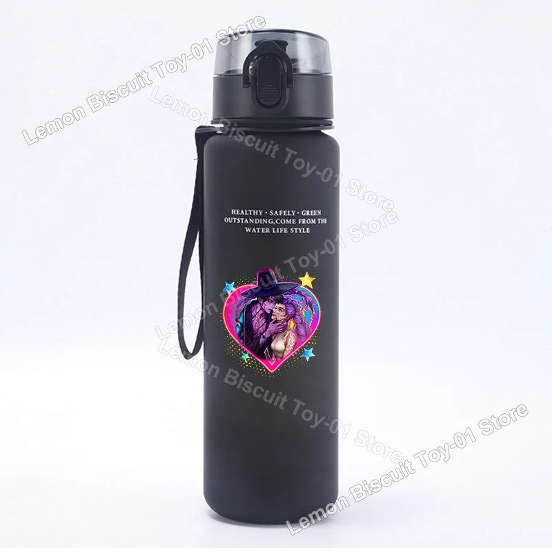 650ml KPop Demon Hunting Series Water Bottle Pop-up Lid Hot Movies Frosted Drink Cup Leak Proof Portable Tour Hiking Sports Gift
