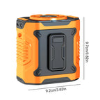 4000mAh Waist Clip Fan Rechargeable Personal Wearable Belt Clip Fan Portable Powerbank Flashlight Fan for Outdoor Camping Hiking