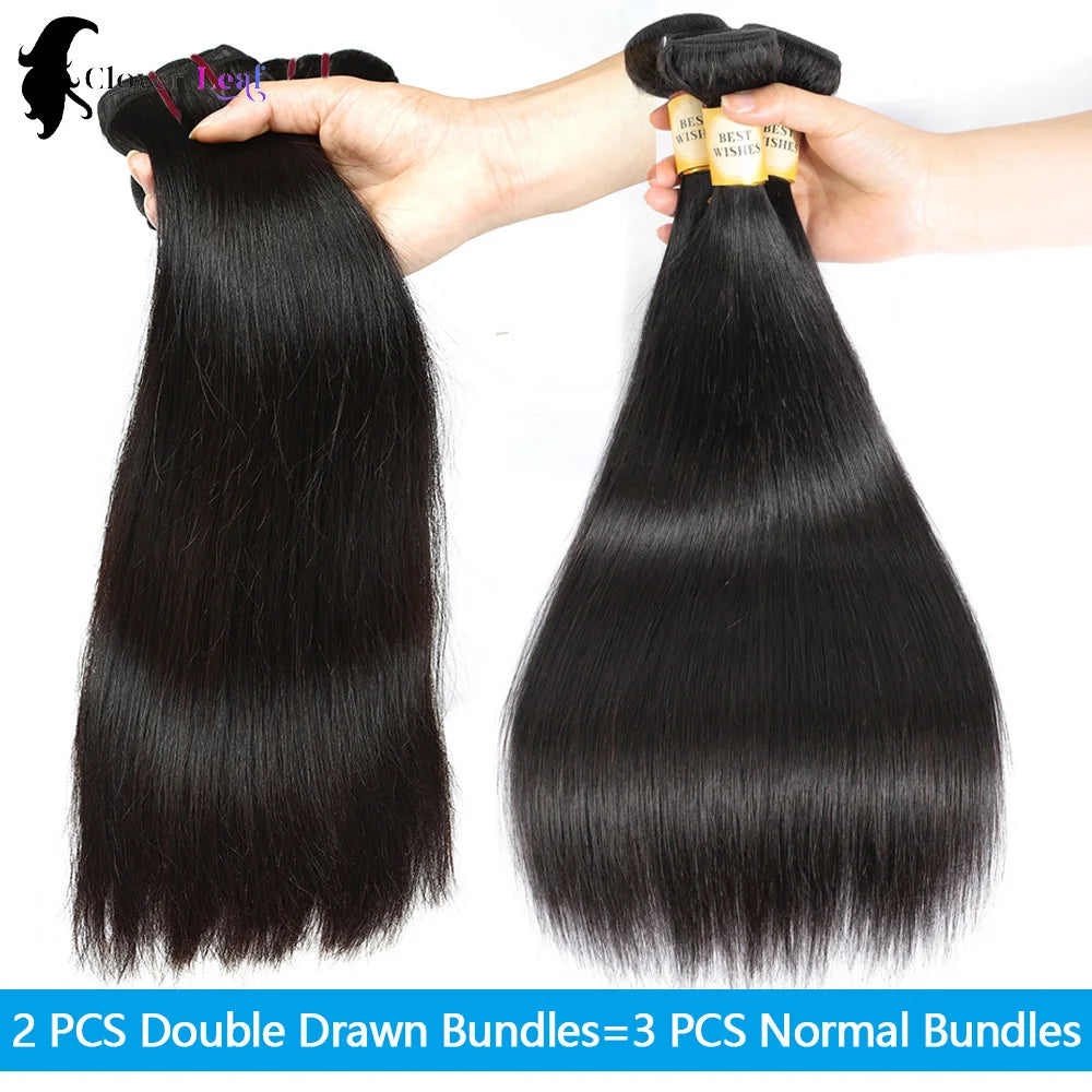 15A Double Drawn Human Hair Bundles Vietnamese Raw Hair Bundles 100% Human Hair Straight Bundles Unprocessed Hair Extensions