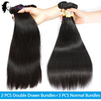 15A Double Drawn Human Hair Bundles Vietnamese Raw Hair Bundles 100% Human Hair Straight Bundles Unprocessed Hair Extensions