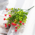 Artificial Plastic Flowers Fake Eucalyptus Plant Wedding bridal bouquet Christmas Decor Vase for Home windowsill bonsai Festival