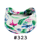 Boho Headbands for Women Knotted Wide Headwrap Turban Yoga Workout Head Bands Stretch Hiarbands Cotton Bandana Hair Accessories