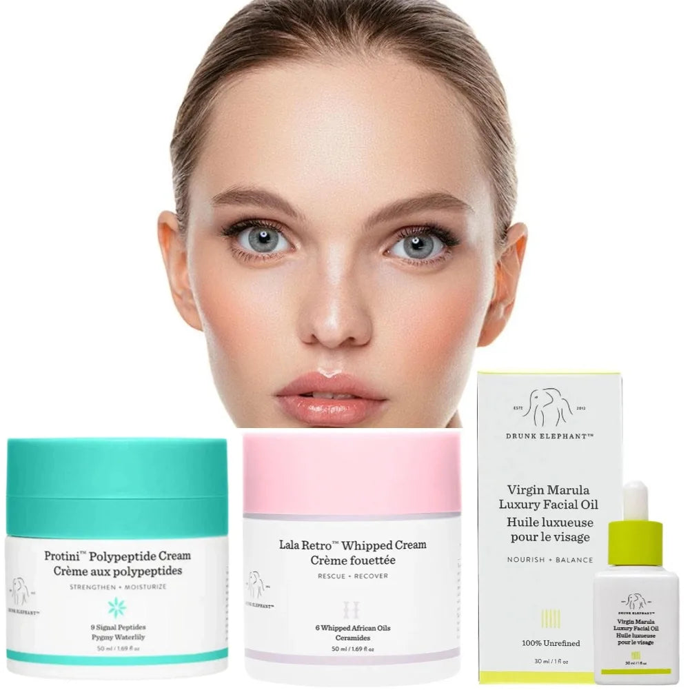 50ml LALA RETRO WHIPPED Face Cream Protini Polypeptide CREAM Women Make Up Set Turmeric Facial  Cream Essence Soap Skin Care Set