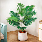 53-123cm  Artificial Palm Tree Tropical Fake Plant Green Plastic Palm Leaf Branches Suitable for Home Garden Decoration
