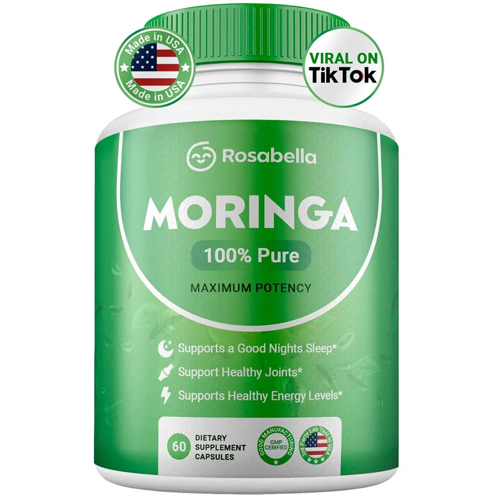 Pure Nutrient MORINGA CAPSULE- MORINGA SUPPLEMENT - Rich Moringa Powder - Support Energy, Skin Health, Gut Health, Antioxidants