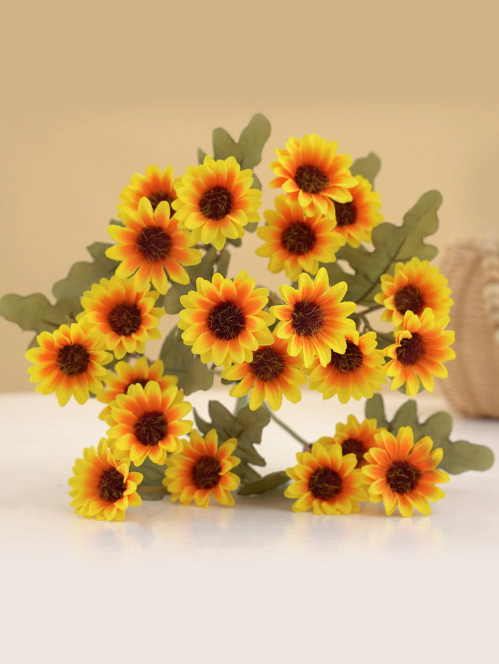 21 Heads Artificialflower Autumn Silk Daisy Bouquet Decor Vase Home Wedding Decor Household Products Holiday Party DIY gift box