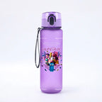 650ML KPop Demon Hunters Water Cup Trend Simple Frosted Sports Water Cup Boys Girl Portable Drop-proof Outdoor Fitness Jug Gift
