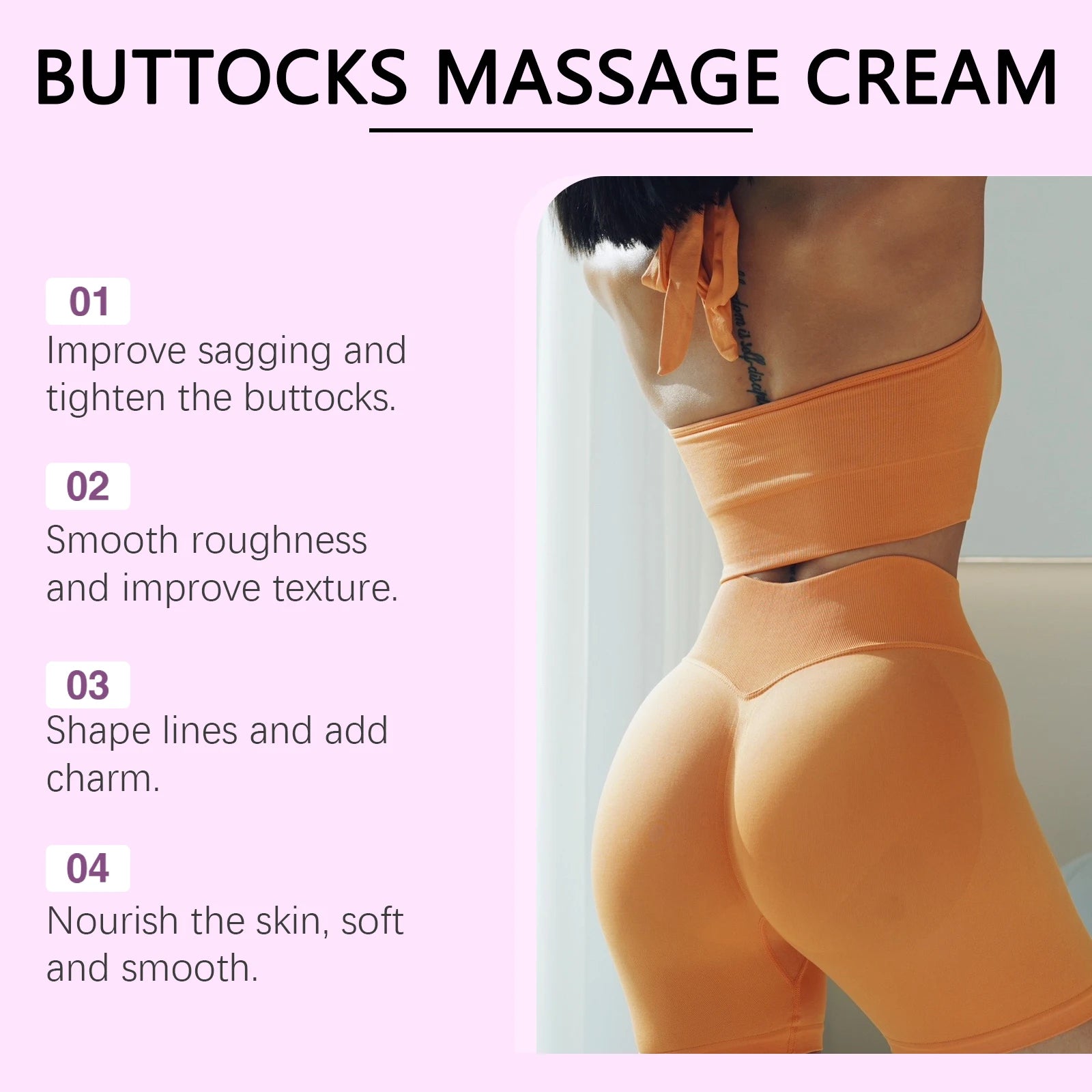 Hip Firming Cream Butt Lift up Big Ass Prevent Sag Buttock Enlargement Cream Improve Sagging Shaping Sexy Body Care for Women