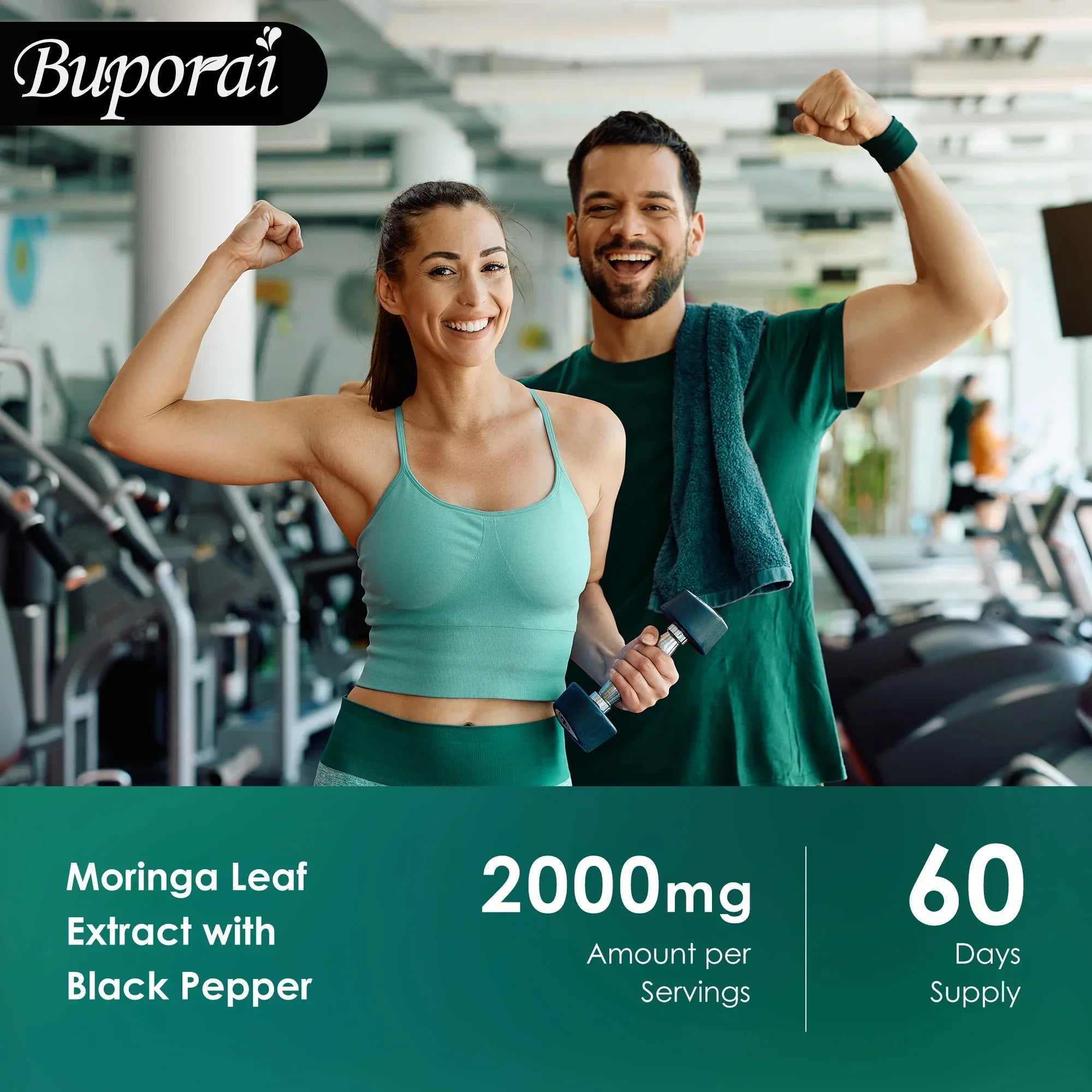 Moringa Leaf Capsules - Supports Digestive and Intestinal Health, Antioxidants, Nourishes Skin, Improves Energy Levels