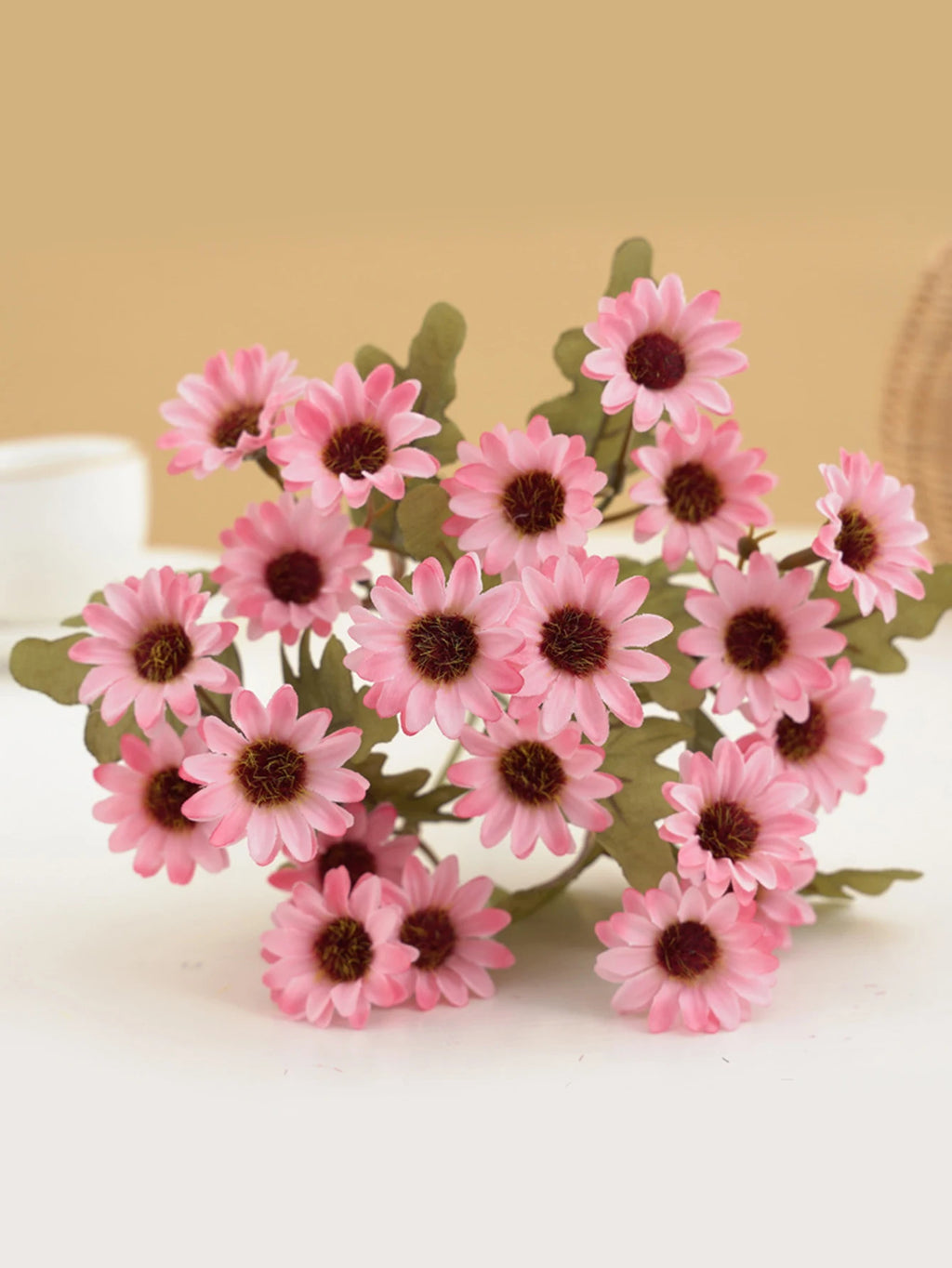 21 Heads Artificialflower Autumn Silk Daisy Bouquet Decor Vase Home Wedding Decor Household Products Holiday Party DIY gift box